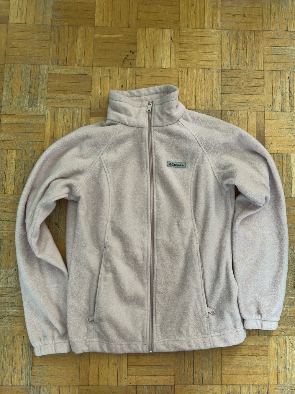 Baby pink Columbia fleece zip up